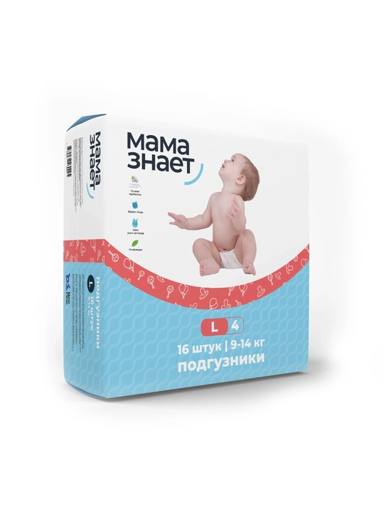 Подгузники Мама знает, 1-6 размеры