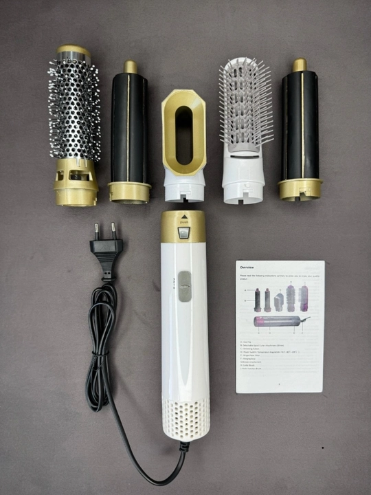 Ayollar uchun professional DYSON 5in1 oq rangdagi fen to'plami