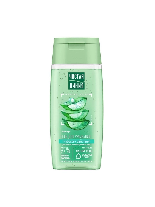 CLEAN LINE chuqur ta’sir etuvchi, shifobaxsh giyohlar qaynatmasidan tayyorlangan yuvinish geli, 100 ml