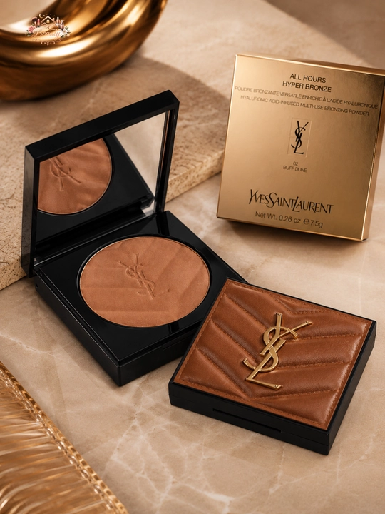 Бронзер-пудра для лица и контуринга с естественным оттенком YSL Hyper Bronze 02 - 