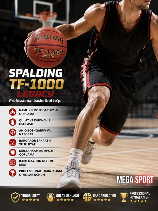 SPALDING TF-1000 Legacy professional basketbol to‘pi
