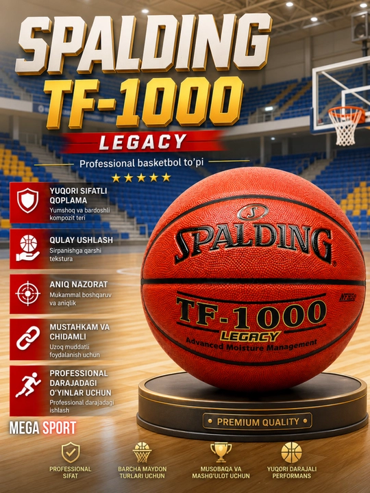 SPALDING TF-1000 Legacy professional basketbol to‘pi - 