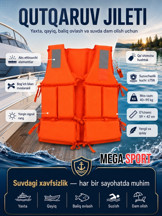 Жилет спасательный YAMAHA