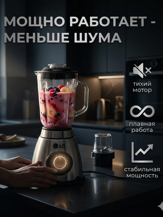 LG-998 blender – kuchli va qulay oshxona yordamchisi