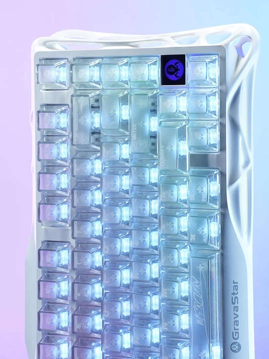 O'yin klaviaturasi GravaStar Mercury K1 Lite - Crystal Aurora