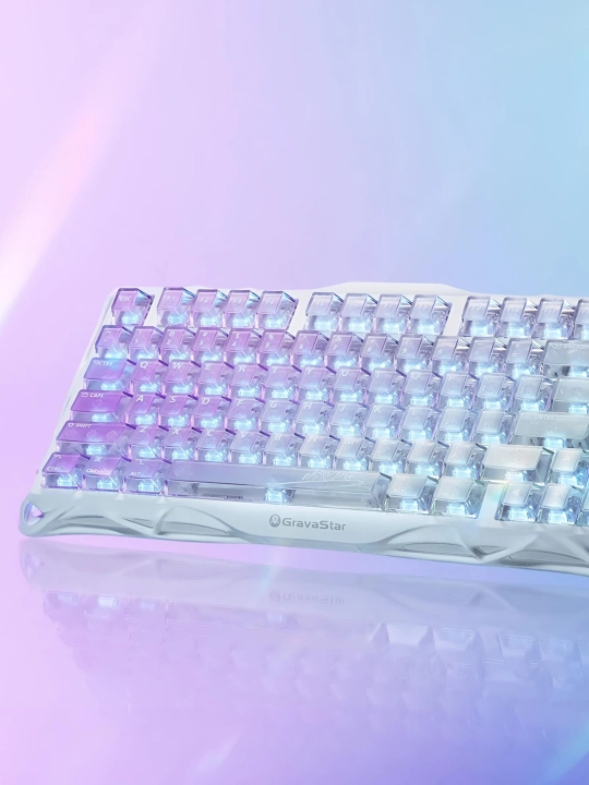 O'yin klaviaturasi GravaStar Mercury K1 Lite - Crystal Aurora