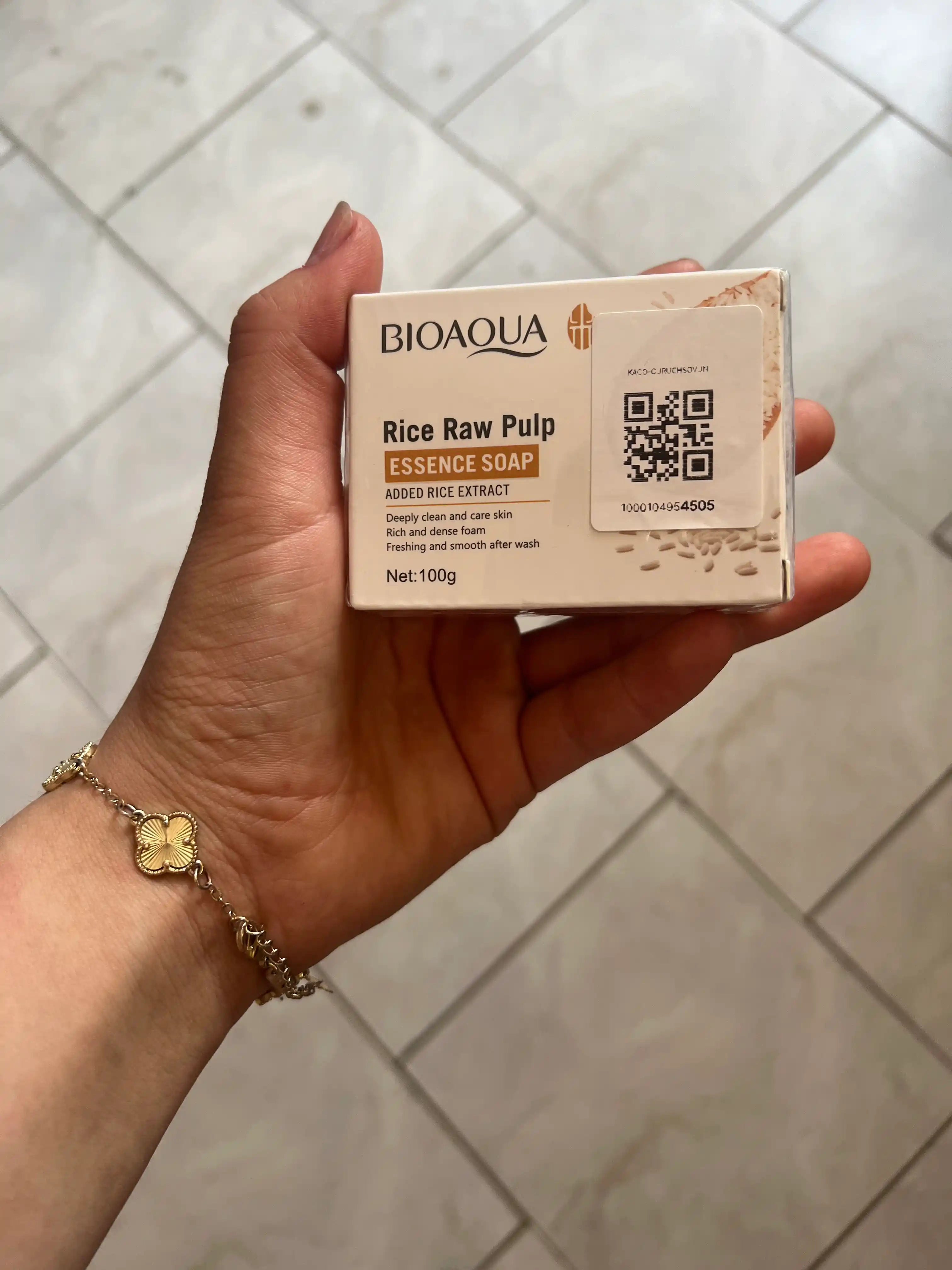 Мыло для лица, отбеливающее, BIOAQUA, с экстрактом риса, для лица и тела, 100 г