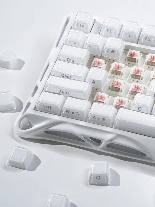 O'yin klaviaturasi GravaStar Mercury K1 - Opaline White
