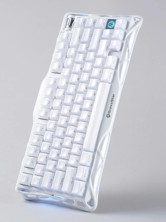 O'yin klaviaturasi GravaStar Mercury K1 - Opaline White