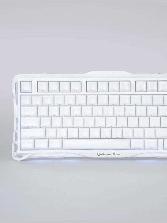O'yin klaviaturasi GravaStar Mercury K1 - Opaline White