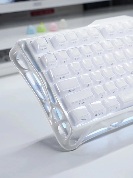 O'yin klaviaturasi GravaStar Mercury K1 - Opaline White