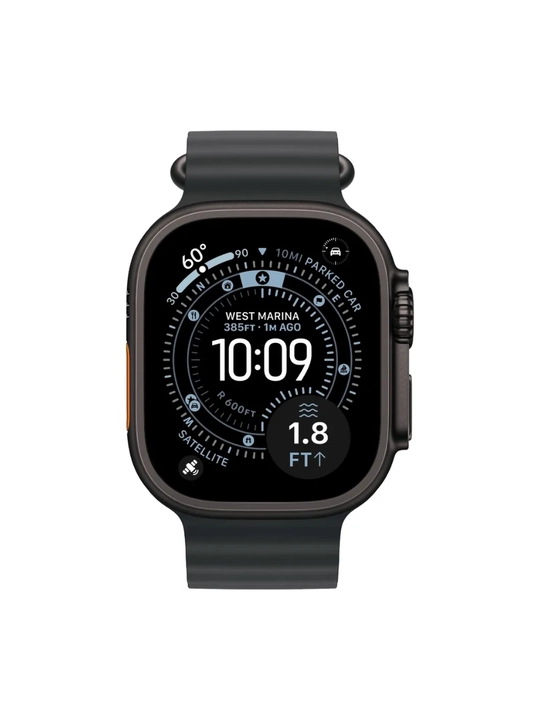 Aqlli soatlar Apple Watch Ultra 3 2024 GPS + Cellular 49 mm, qora titan korpus