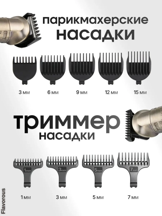 Профессиональный триммер для стрижки волос и бороды, VGR триммер набор