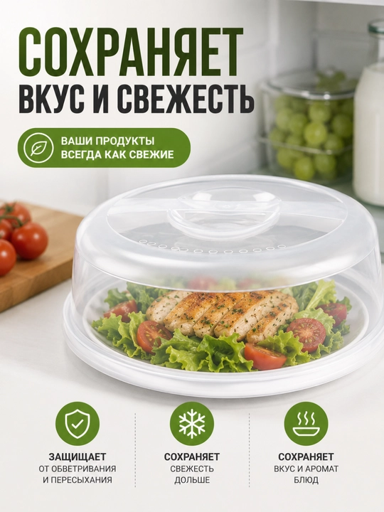 Sovutgich va mikroto'lqinli pech uchun qopqoq Spring Plast himoya qilish uchun, 24.5/7.5 sm
