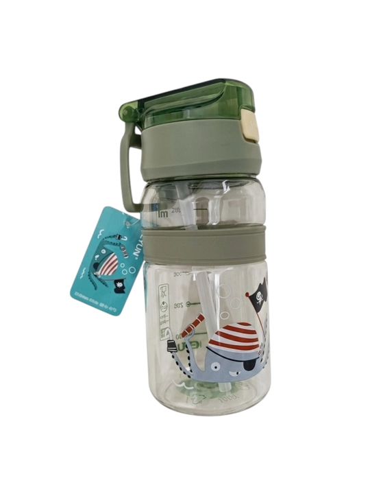 "Action" trubkali va tasmali bolalar suv shishasi, sport maktabi uchun, 520 ml