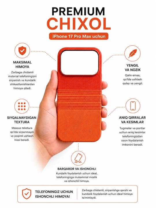 Чехол для iPhone с карбоновой текстурой - 