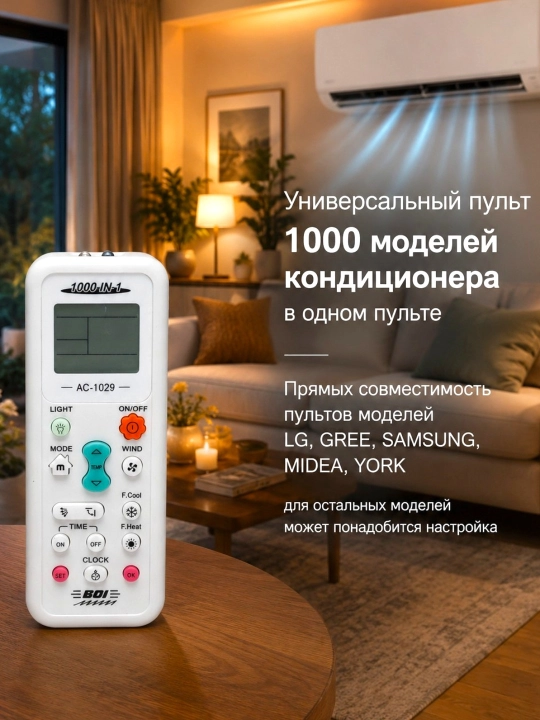 Universal konditsioner boshqaruv pulti - 