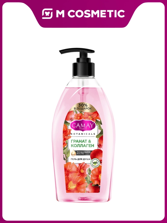 Гель для душа Camay Botanicals Цветы граната 750МЛ - 