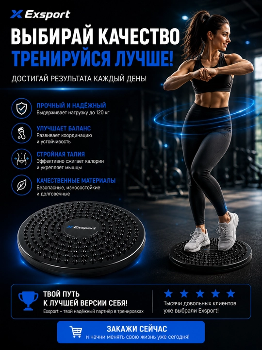 Диск для талии, массажный, вращающийся, балансировочный, тренажер для талии