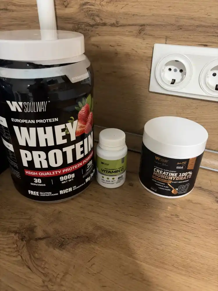 Mushak massasini oshirish uchun Whey zardob oqsili va Soulway kreatin monogidrati majmuasi