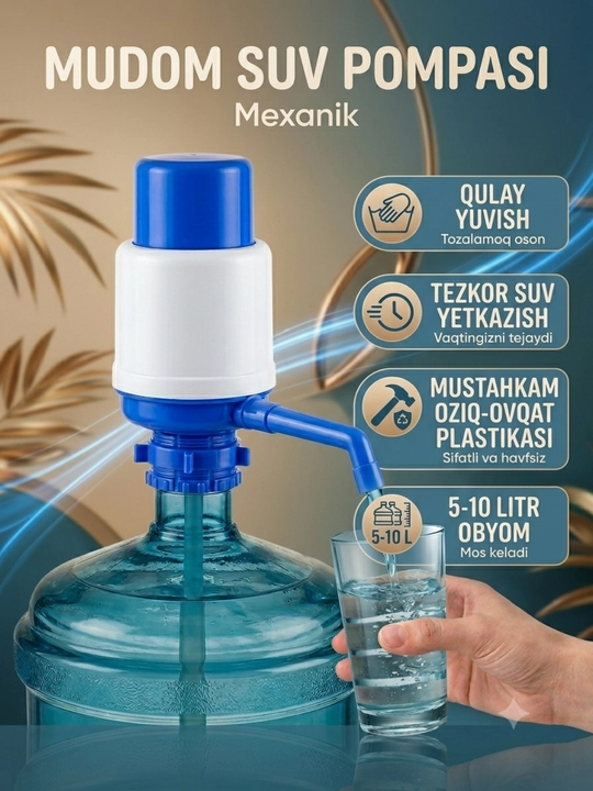 Suv uchun elektr pompa, ichimliklar uchun nasosli 5, 10 , 18.9 litr - 