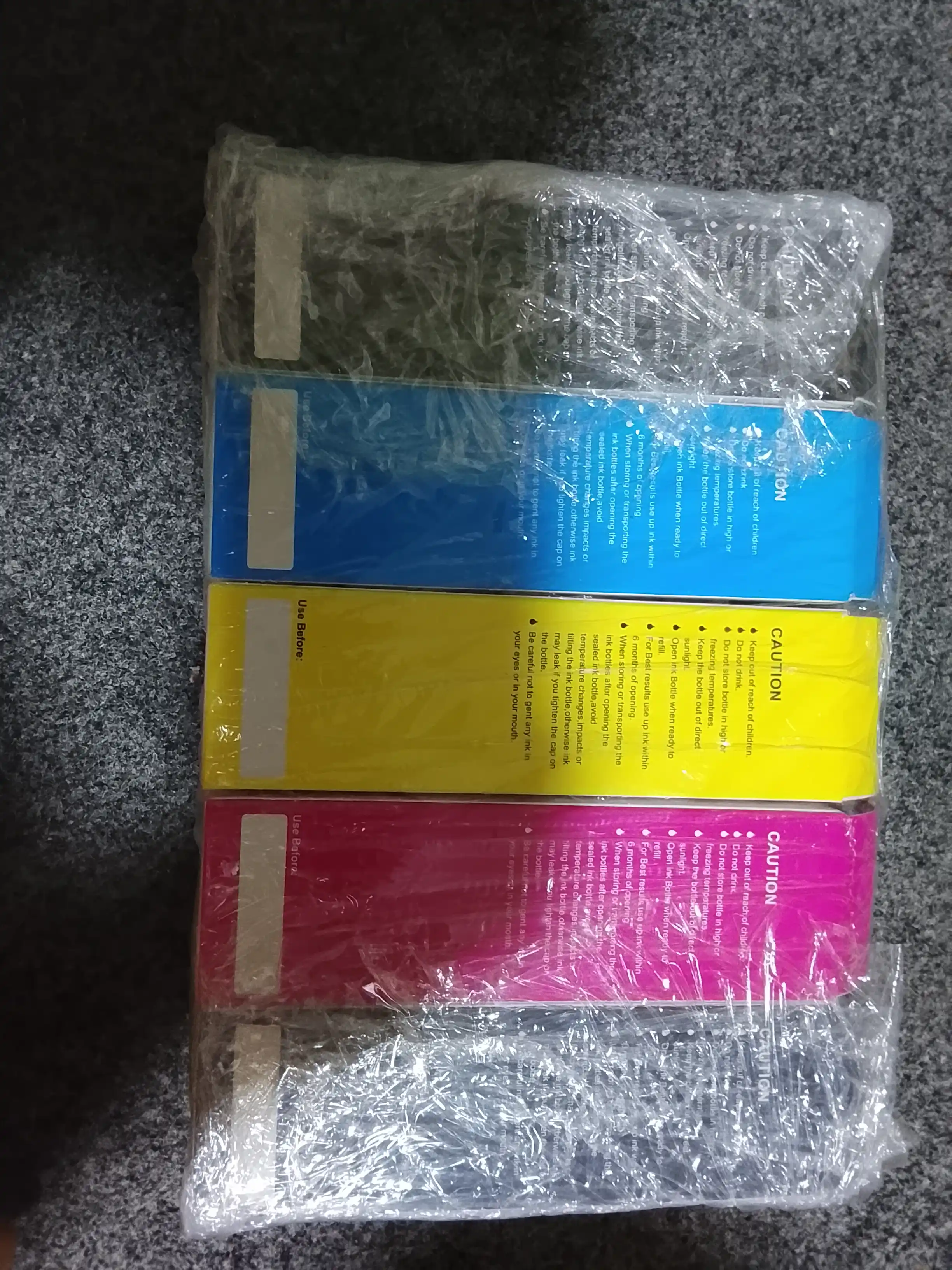 Siyoh Epson 103, l3150, l3250, 103 EcoTank printer bo'yog'i, 4 rang + 1 qora sovga