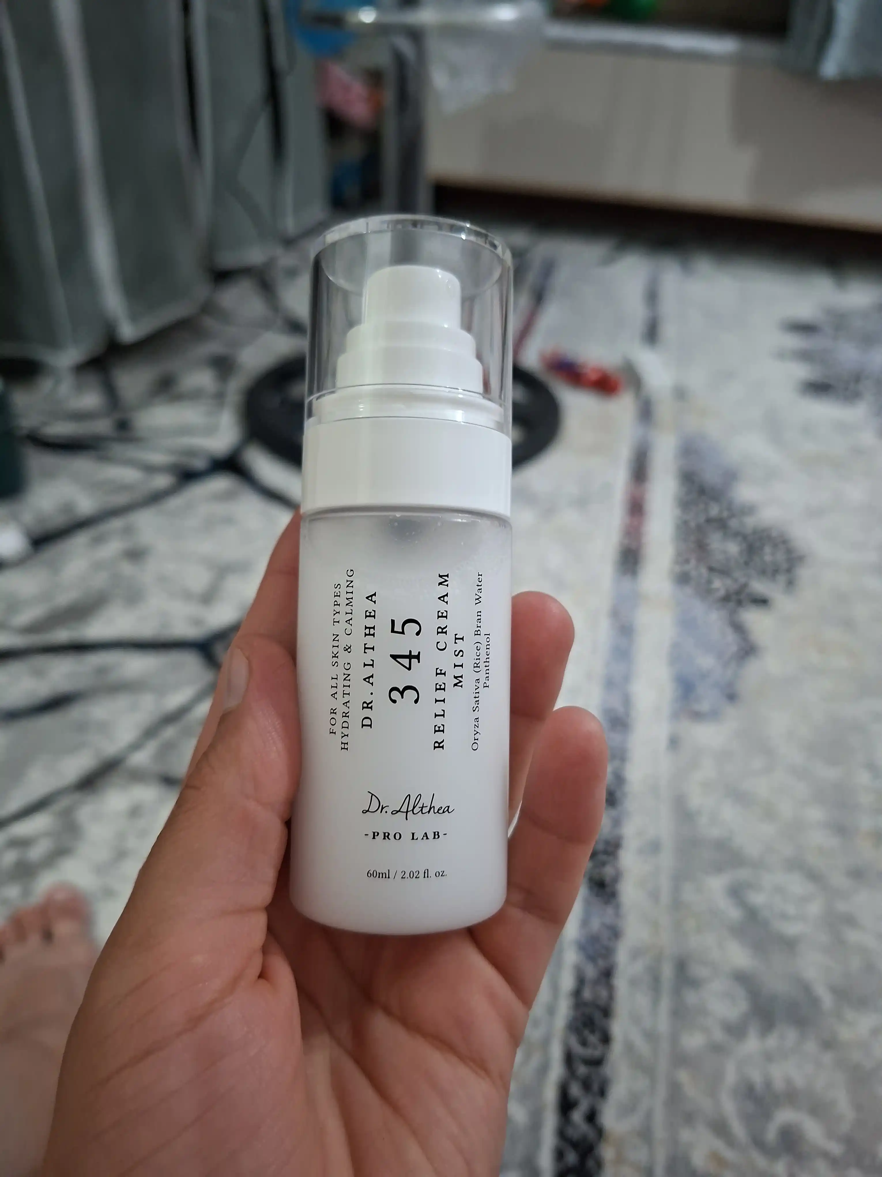 Кремовый спрей мист для лица Dr Althea 345 Relief Cream mist, рис и пантенол, успокаивающий