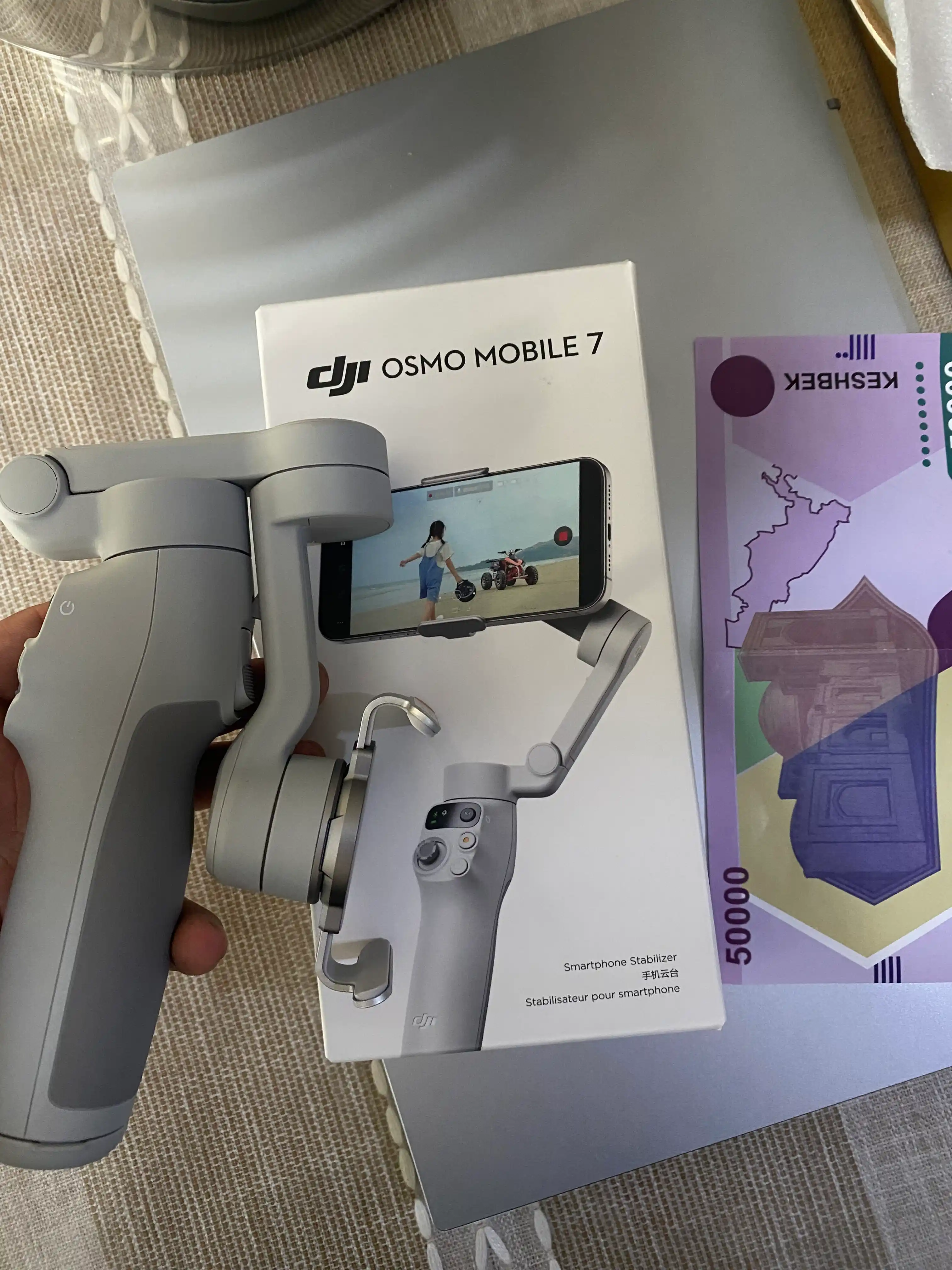 Dji Osmo Mobile 7, 8 telefon stabilizatori