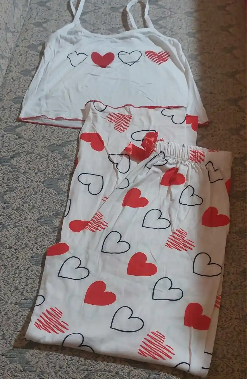 Ayollar pijamasi, 100% paxta, uy va uyqu uchun top va shortiklar, top va shimlar