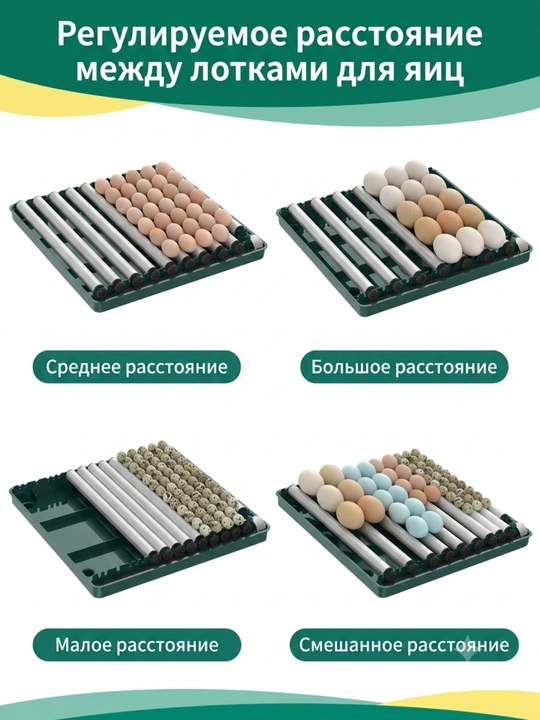 Инкубатор для яиц 220В/12В с автопереворотом и увлажнением — умный инкубатор для цыплят