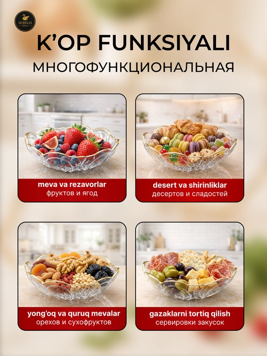 Посуда для кухни, ваза для фруктов, ваза для конфет, красивая тарелка, посуда 2 штуки