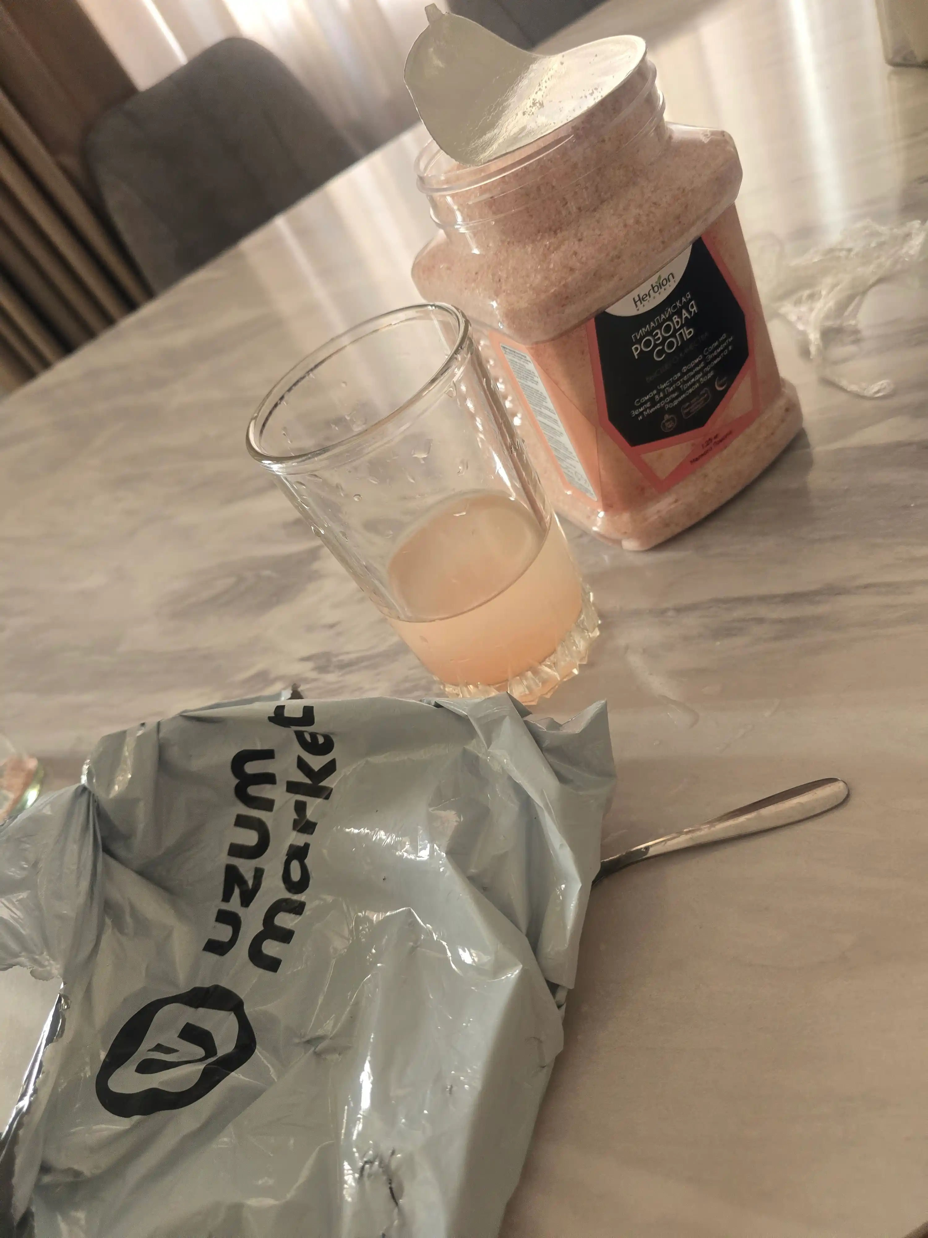 Herbion Himoloy pushti tuzi, mayda maydalangan 84 mineral, oziq-ovqat va SPA uchun 1,25 kg