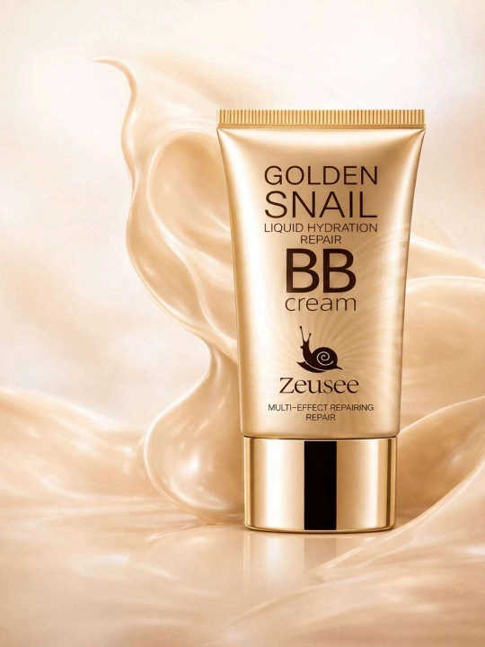 BB GOLDEN SNAIL Yuzni namlash uchun suvga chidamli tusli krem - 