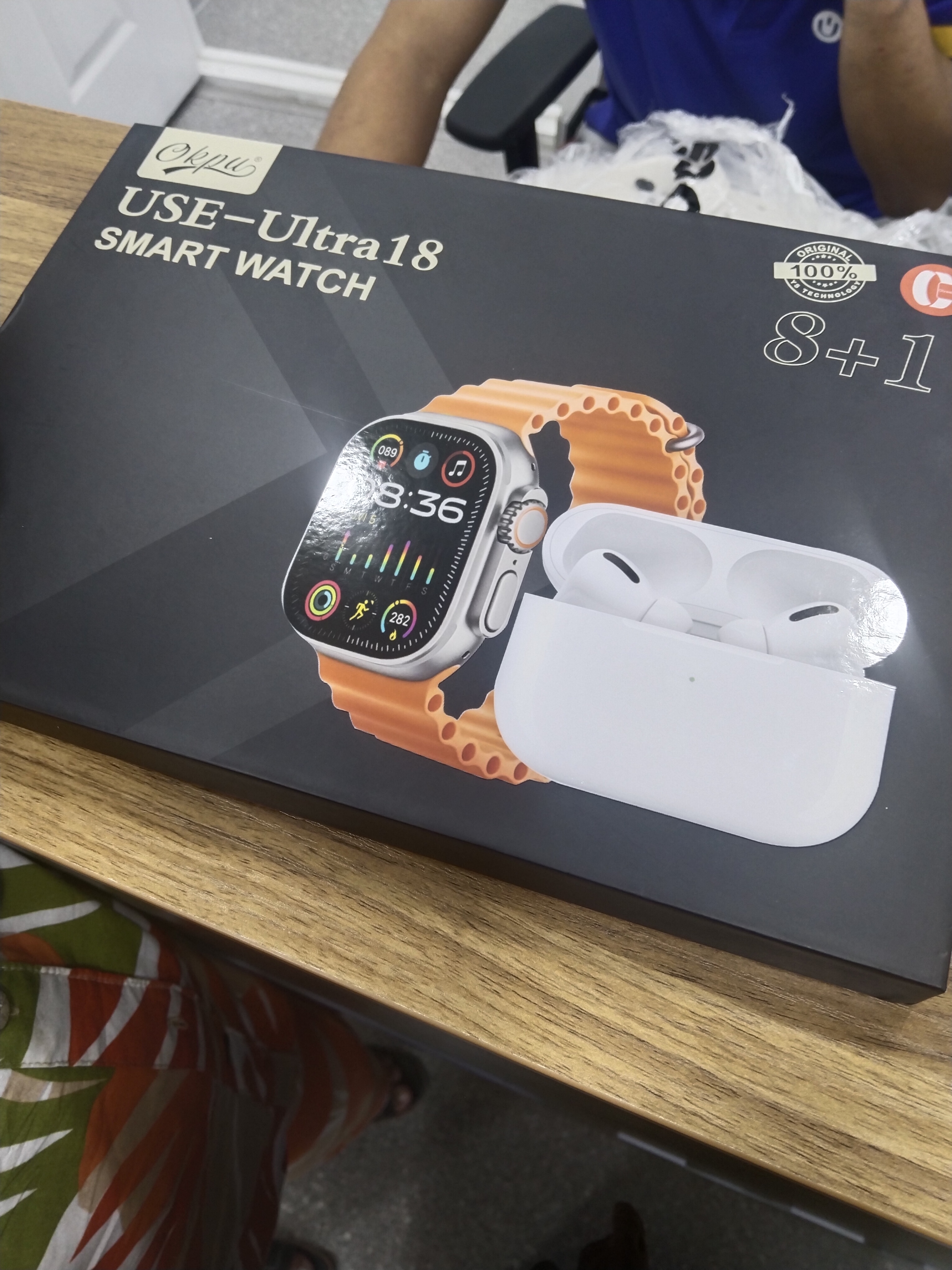 Aqilli soatlar, Smart Watch Ultra va iPods pro quloqchini, 8 ta tasmali, 10 tasi 1 da