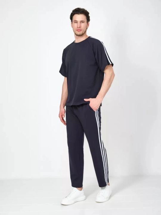 Мужской домашний костюм, трикотажный, хлопок RentexStyle