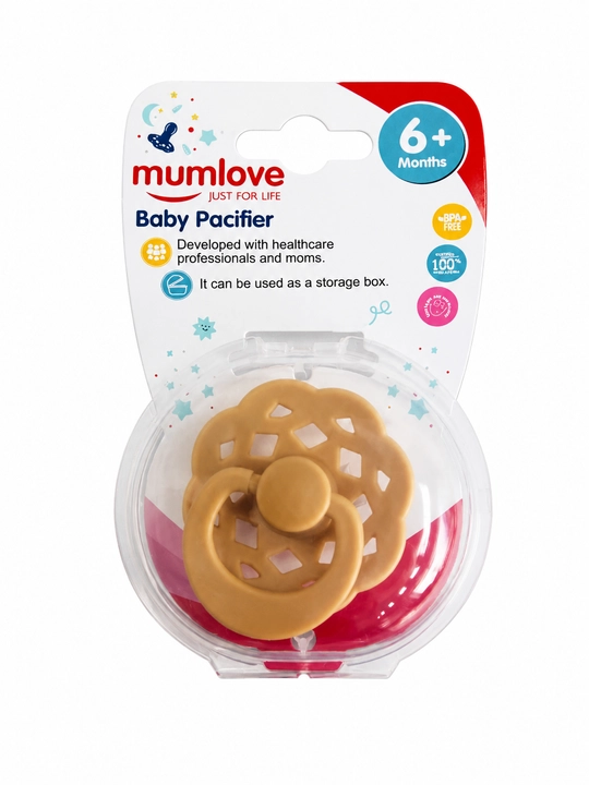 Детская силиконовая пустышка Mumlove с контейнером для хранения, 6+ месяцев - 