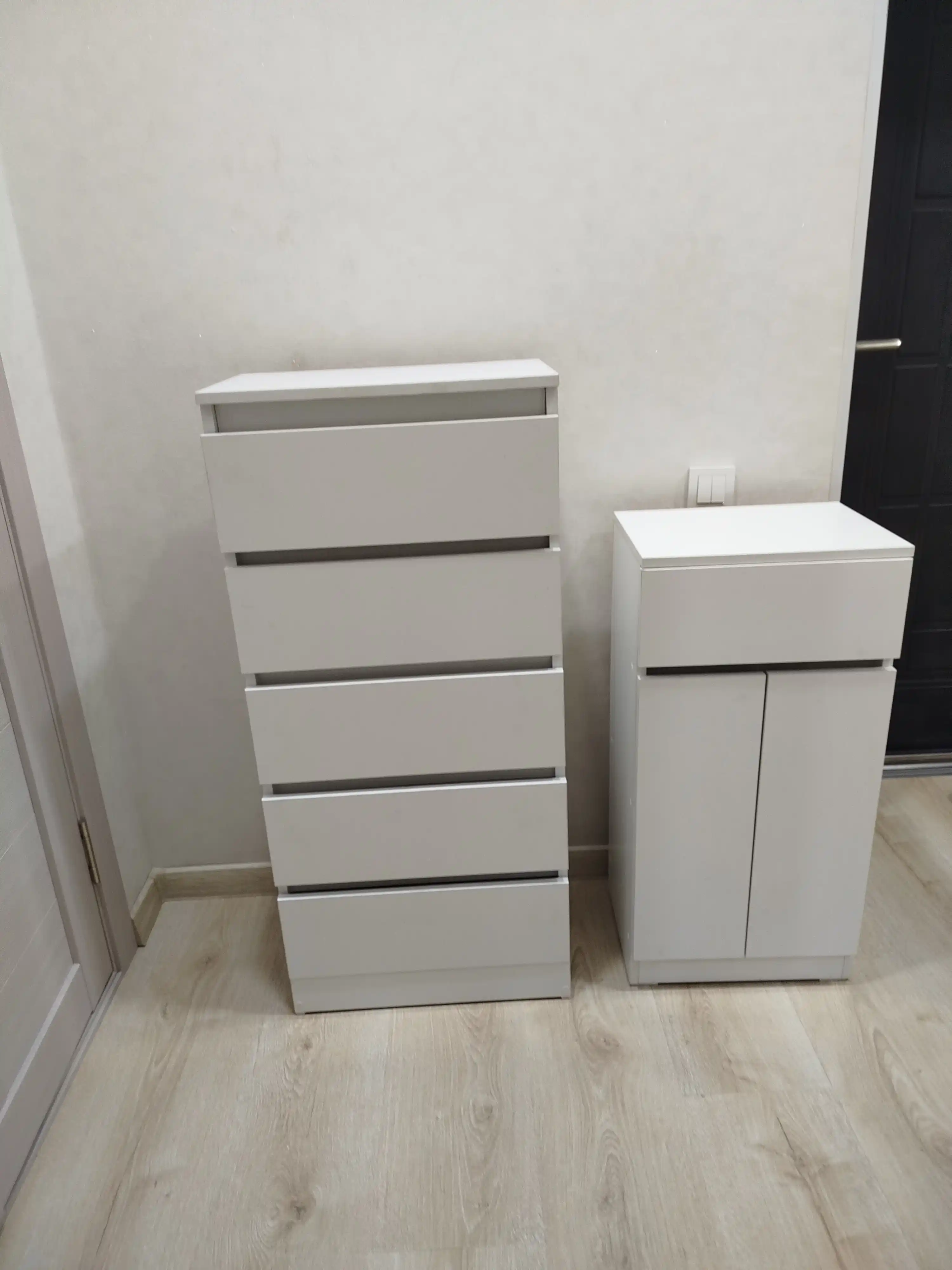 Комод KASTA, в собранном виде, 3, 4 и 5 ящиков, ЛДСП