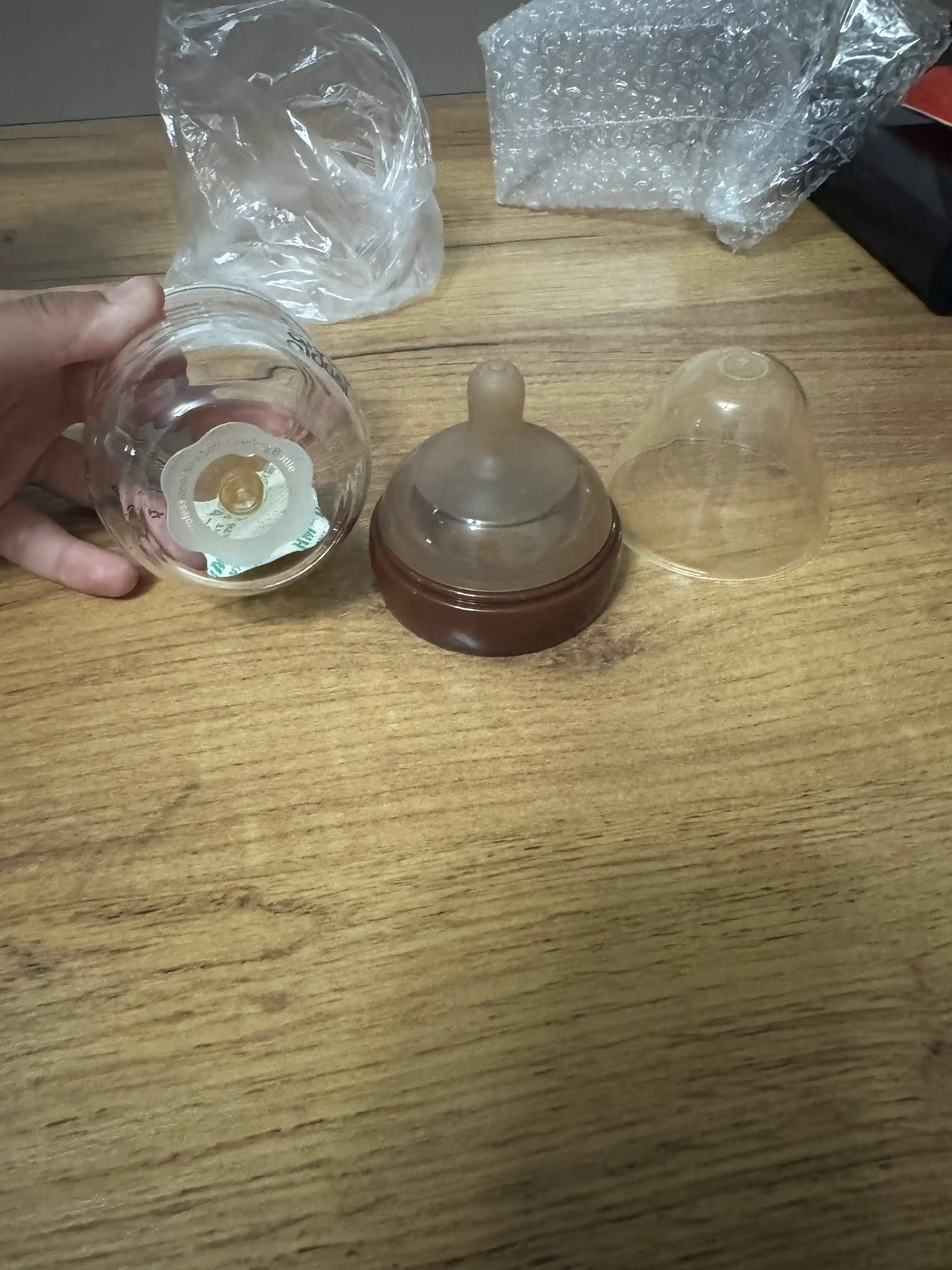 Silikon so‘rg‘ichli emizish uchun shisha bolalar shishasi, koliklarga qarshi