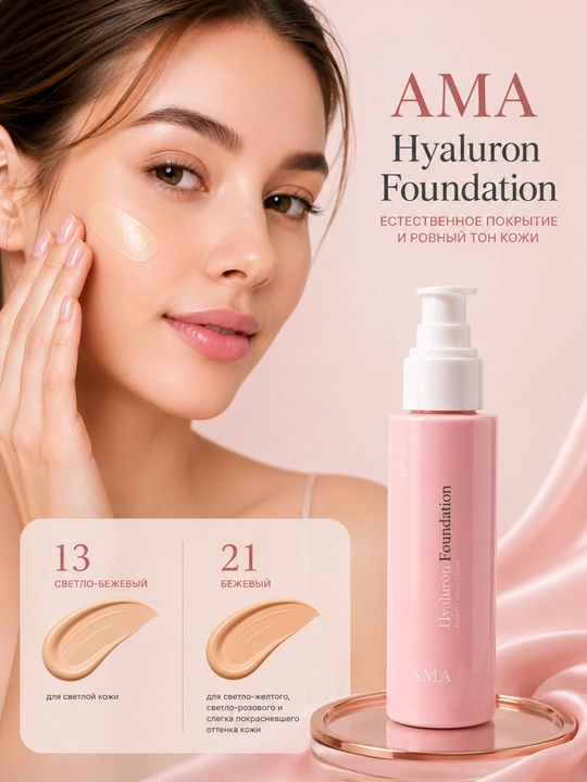 Tonal kremi AMA Hyaluron Foundation