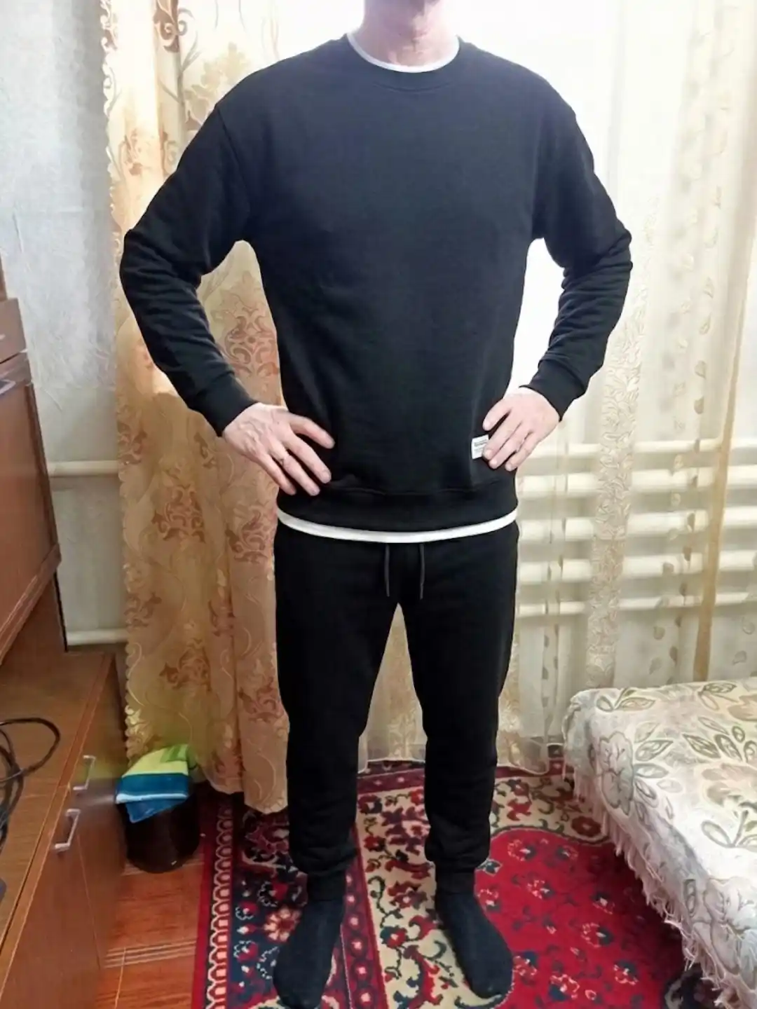 Erkaklar sport kostyumi, ikki qismli, kuzgi to‘plam, shim va kofta