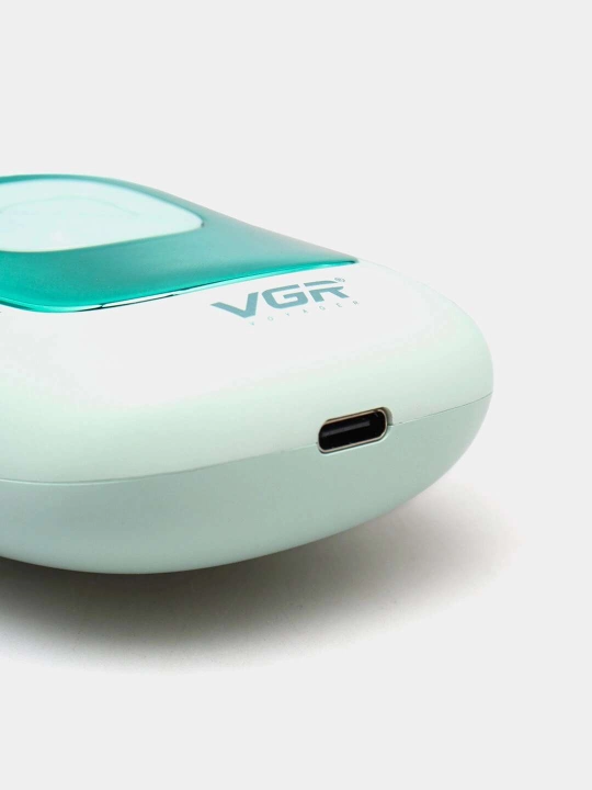 Эпилятор VGR V-760 беспроводной компактный 2 режима зелёный USB