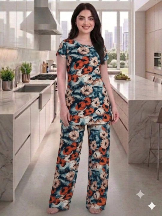 Женская двойка, летняя, из штапеля, домашняя одежда - 