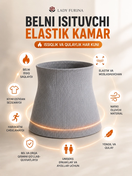Belni isituvchi elastik kamar