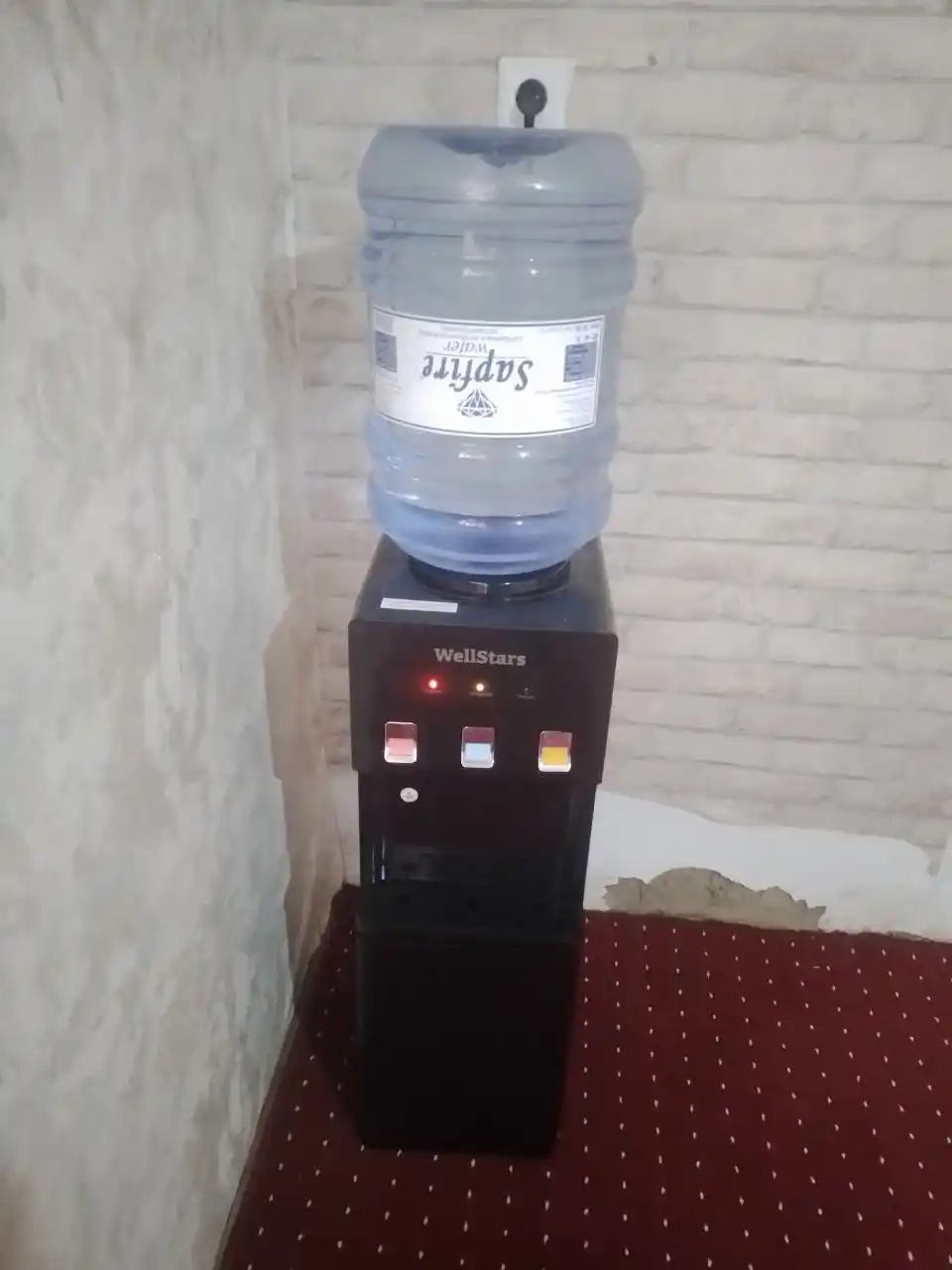 Кулер для воды WellStars, 3 режима (горячая/комнатная/холодная), верхняя загрузка