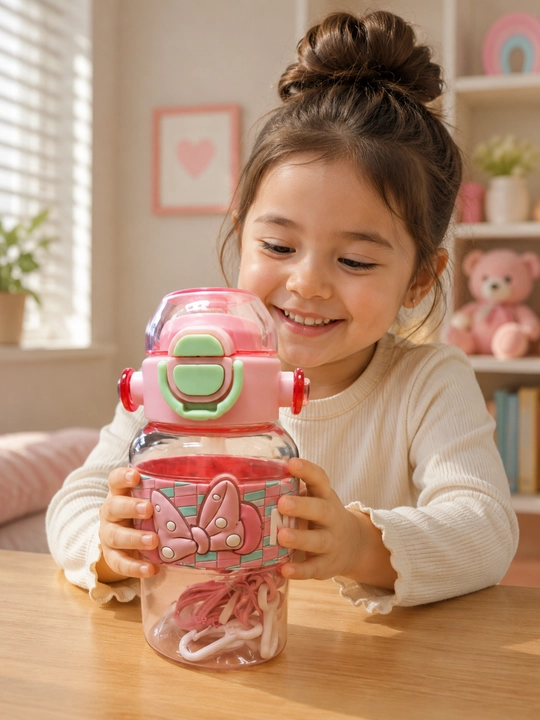 Bolalar suv idishi trubkali water bottle qizlar uchun