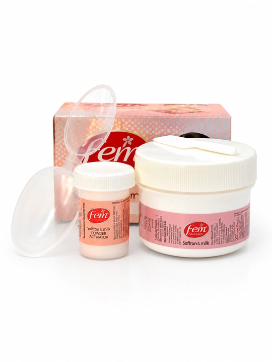 FEM Saffron & Milk Bleach blish kremi, qosh va yuzni oqartirish