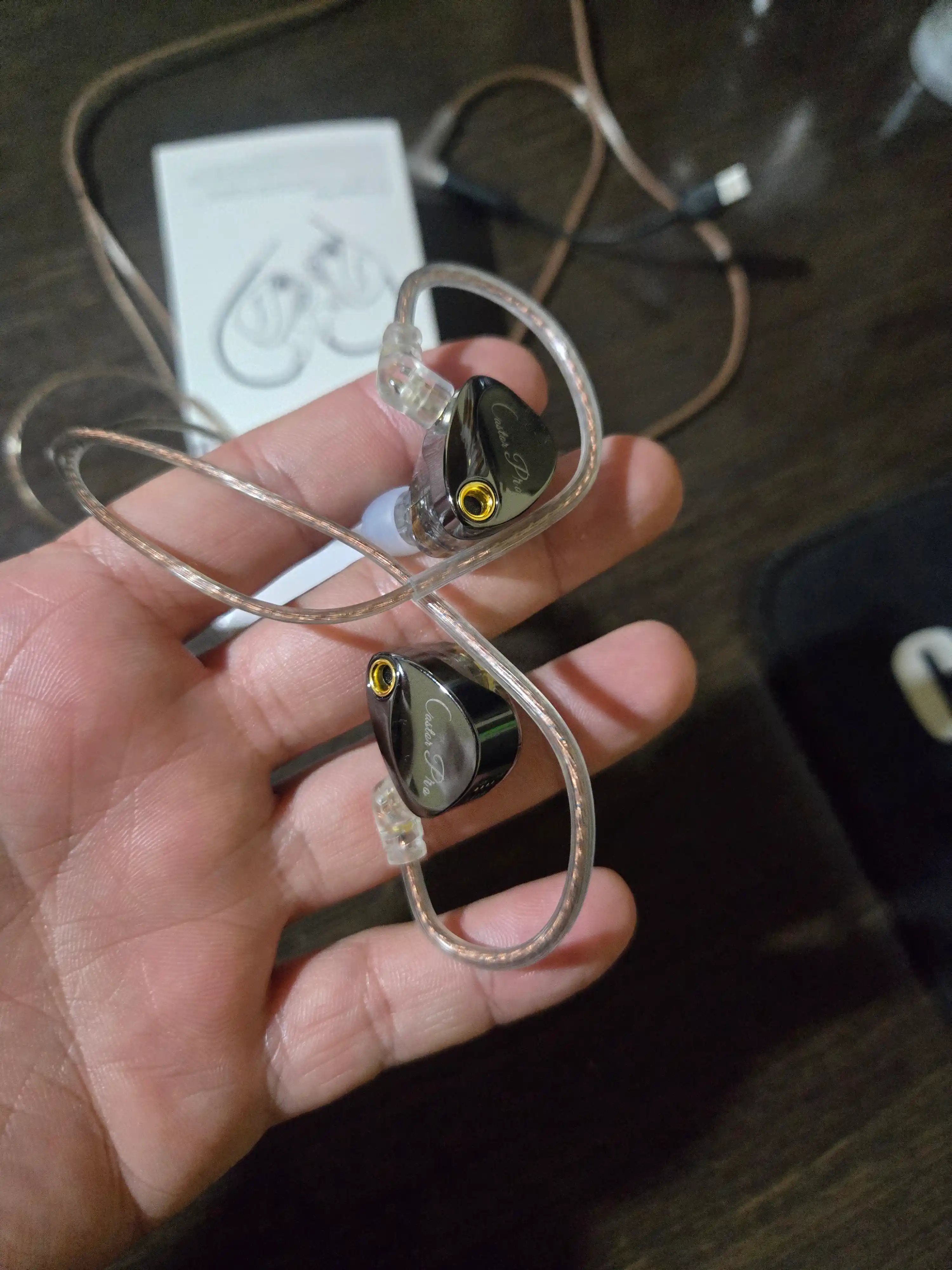 KZ Castor Pro проводные Hi-Fi IEM мониторные, с мощным басом и микрофоном наушники