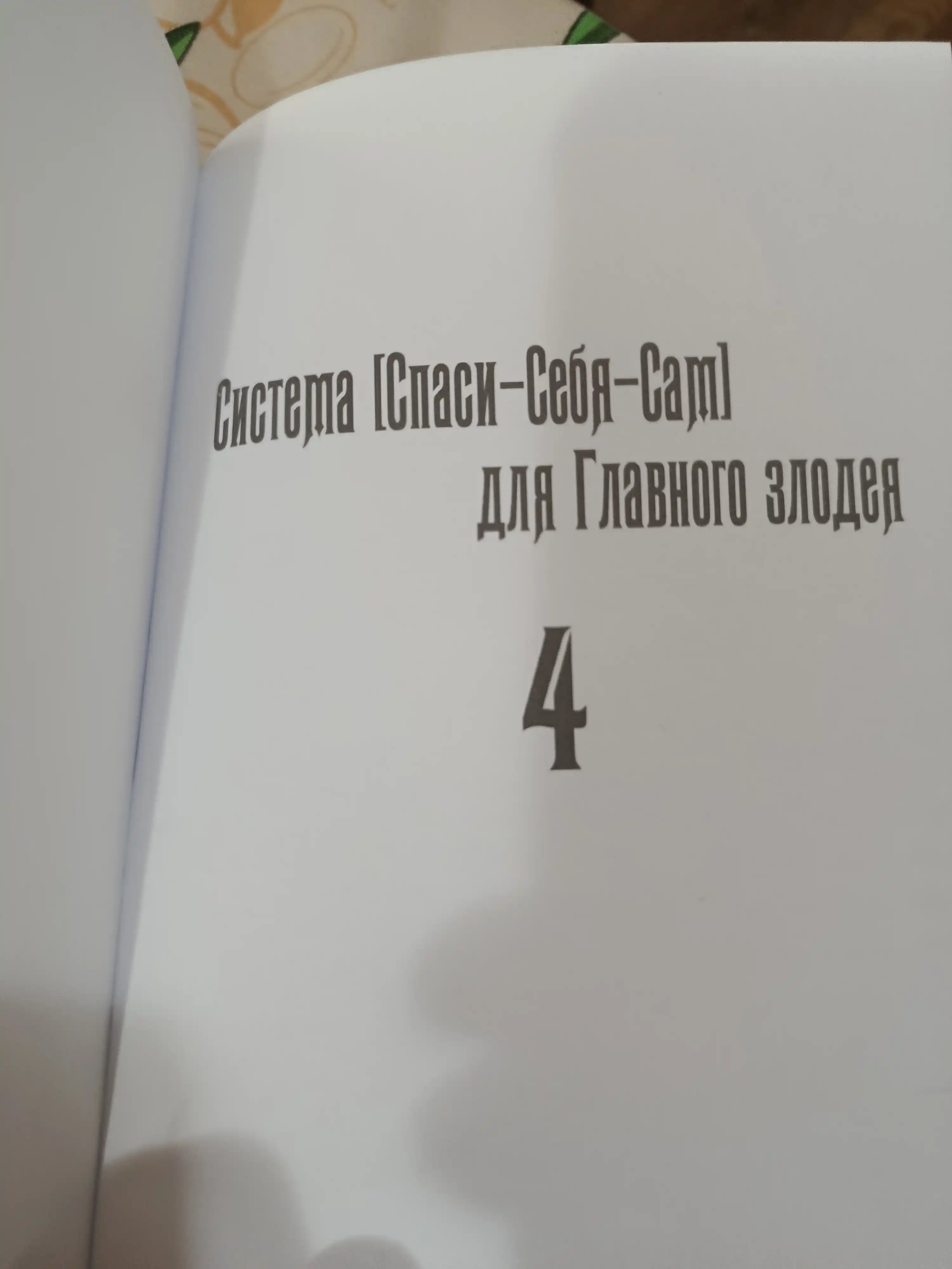 Новелла, Система «Спаси-Себя-Сам» для Главного Злодея, Том 4