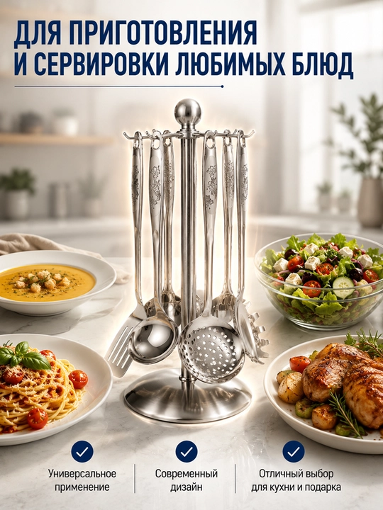 Набор кухонных инструментов, 6 предметов