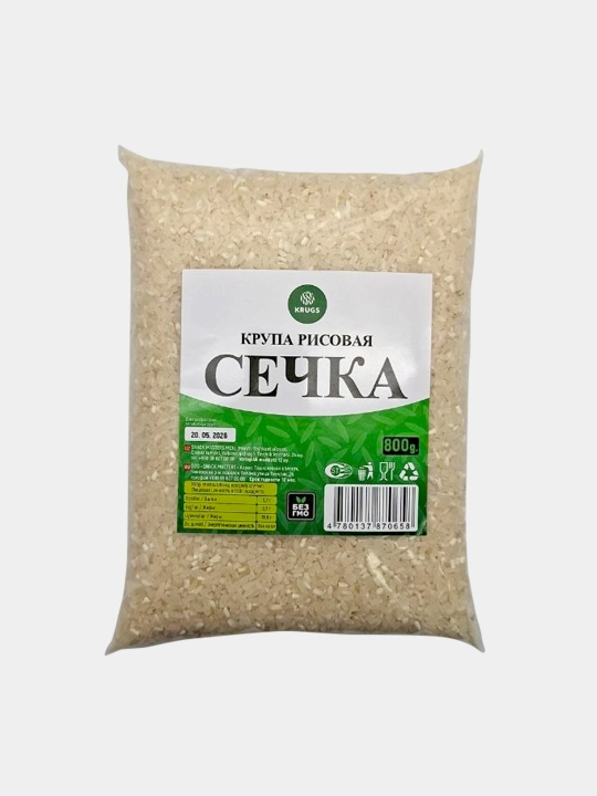 Крупа рисовая "Сечка" 800 г - 